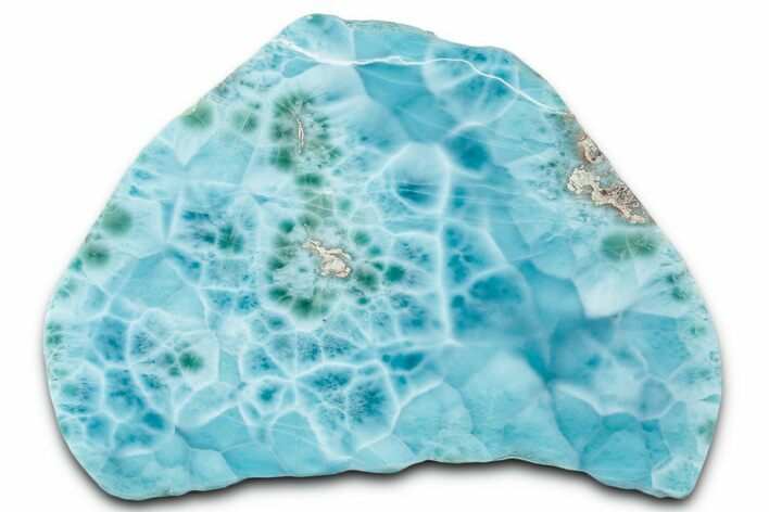 Polished Sea-Blue Larimar Slab - Dominican Republic #352195